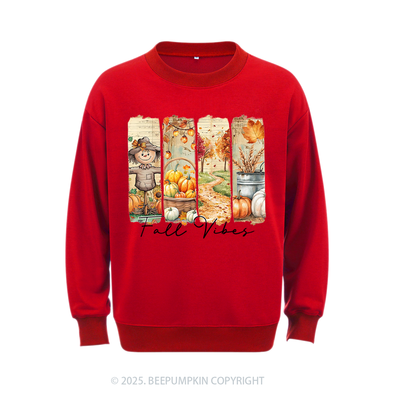 Fall Vibes Pumpkin Sweatshirt Beepumpkin