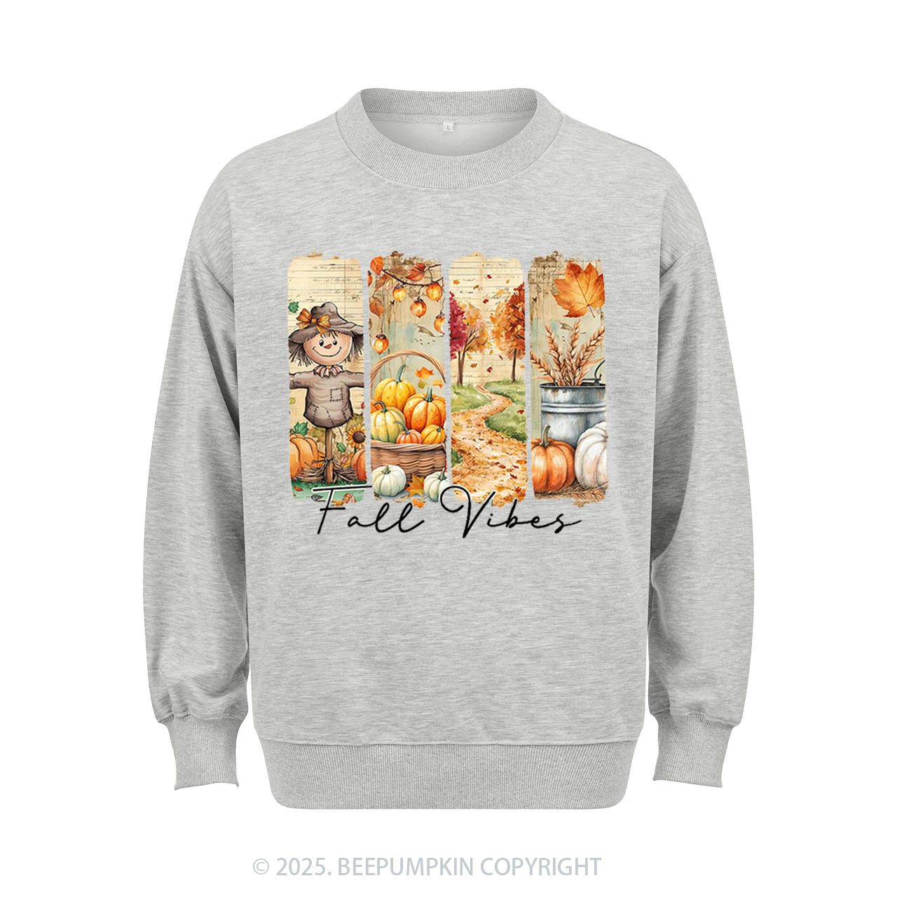 Fall Vibes Pumpkin Sweatshirt Beepumpkin