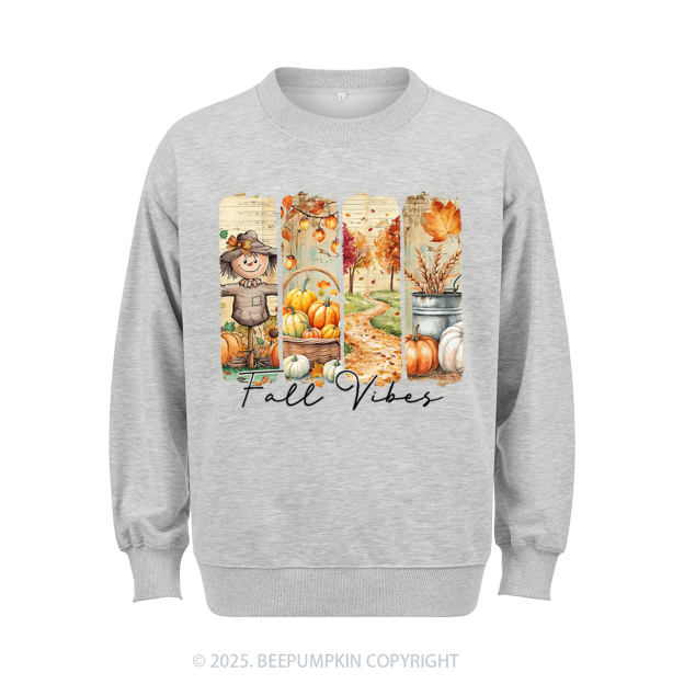Fall Vibes Pumpkin Sweatshirt Beepumpkin