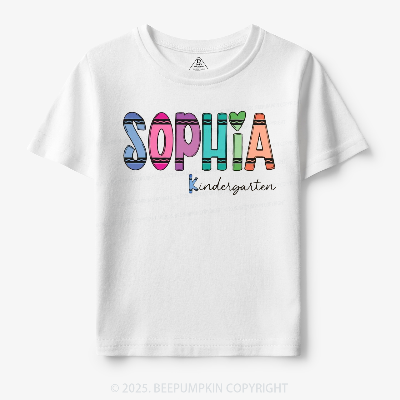 Personalized Colorful Name Magic Toddler&Kid's Tees Beepumpkin