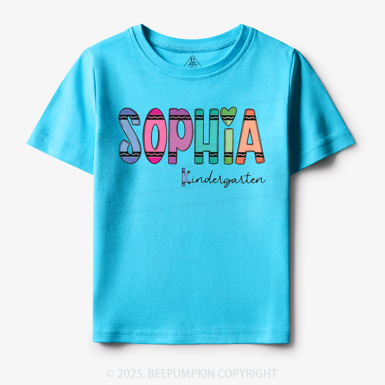 Personalized Colorful Name Magic Toddler&Kid's Tees Beepumpkin