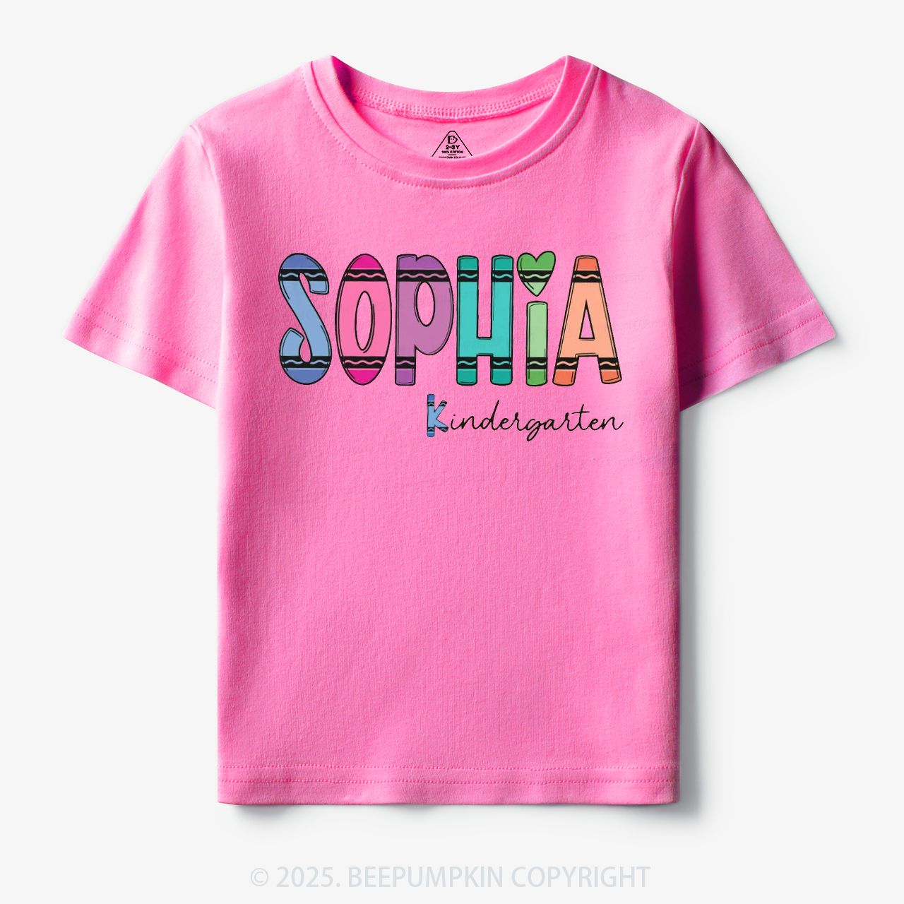 Personalized Colorful Name Magic Toddler&Kid's Tees Beepumpkin