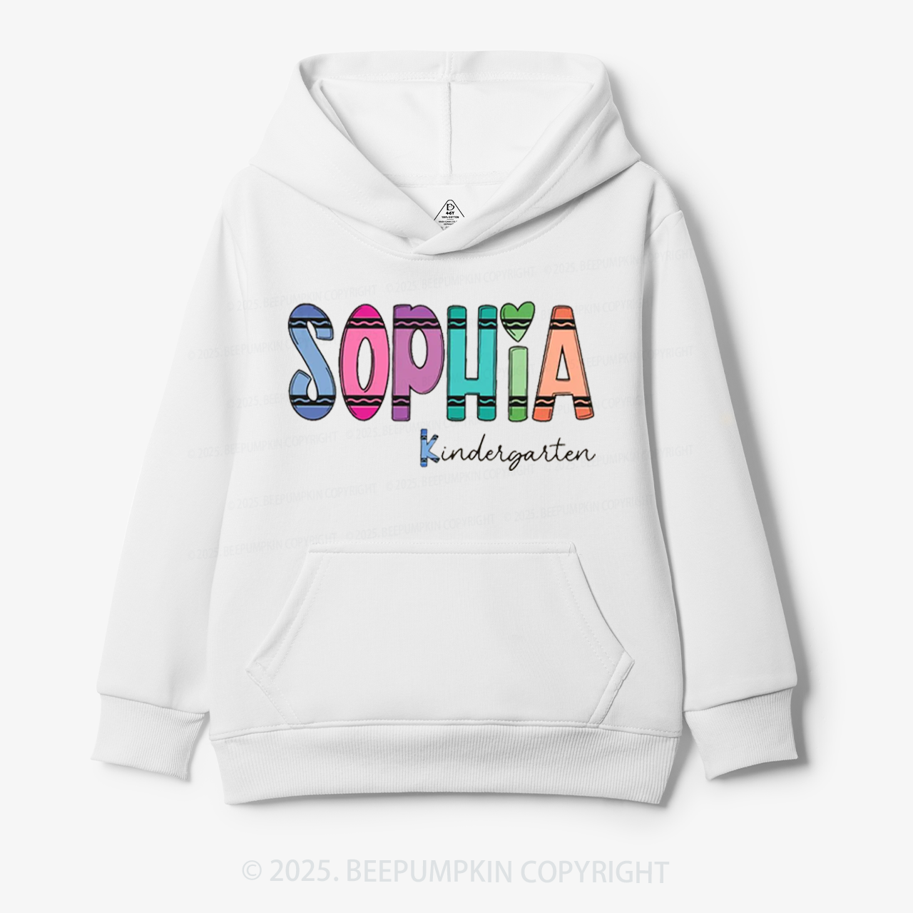 Personalized Colorful Name Magic Kid's Hoodies Beepumpkin