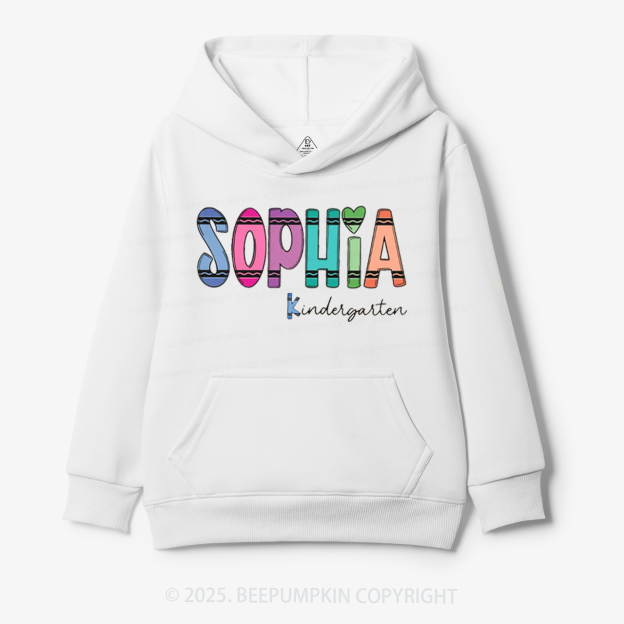 Personalized Colorful Name Magic Kid's Hoodies Beepumpkin