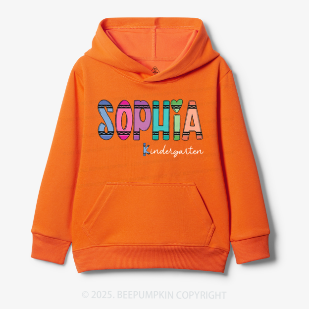 Personalized Colorful Name Magic Kid's Hoodies Beepumpkin
