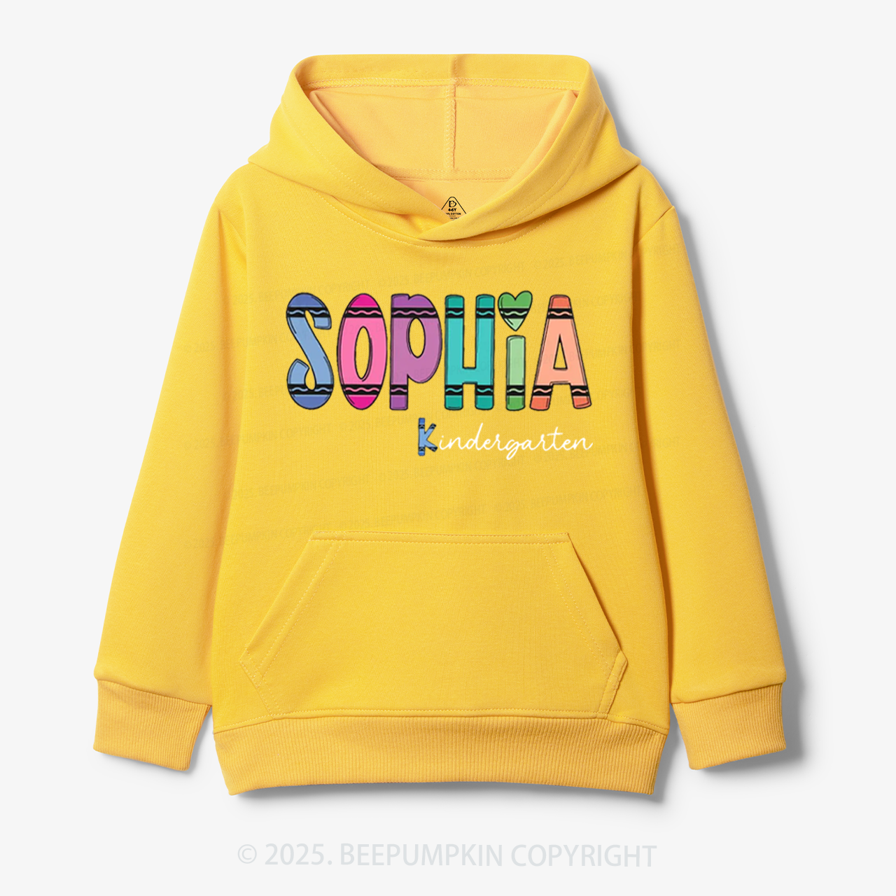 Personalized Colorful Name Magic Kid's Hoodies Beepumpkin