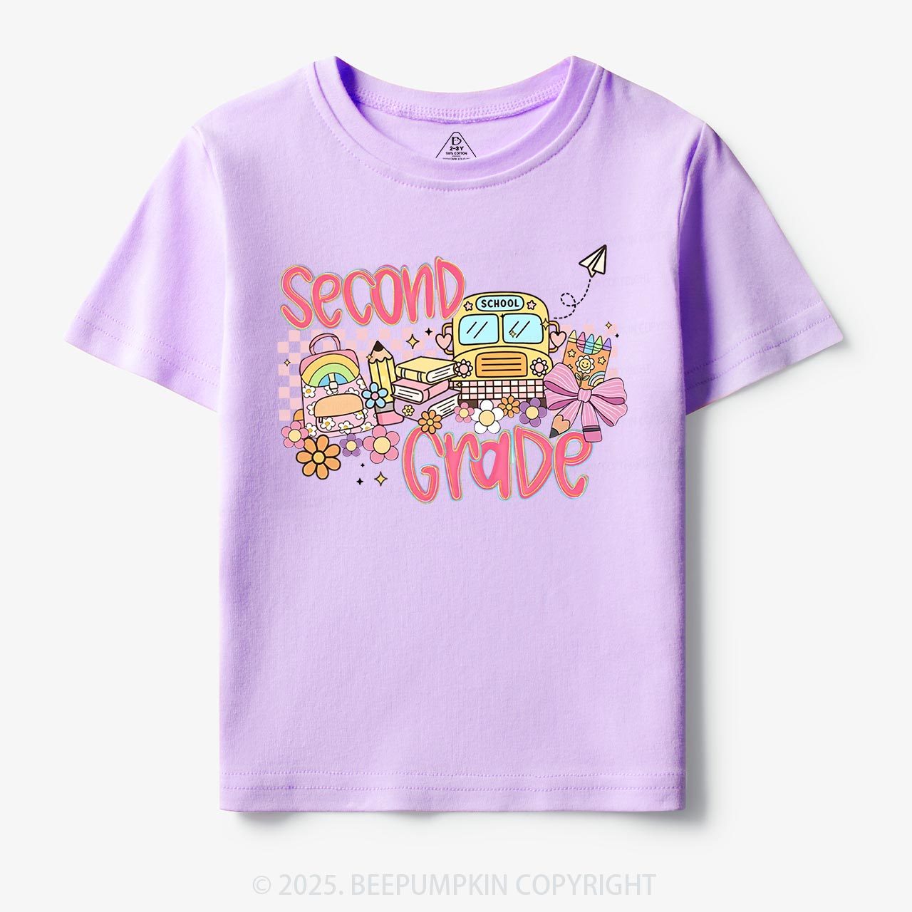 Personalized Happy School Journey Toddler&Kid's Tees Beepumpkin