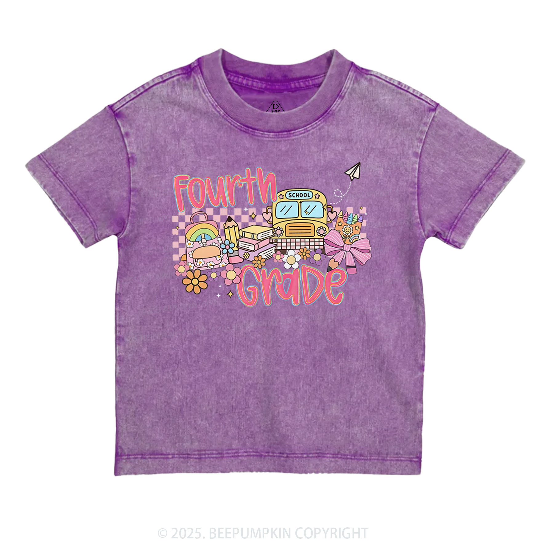Personalized Happy School Journey Toddler&Kids Washed Tees