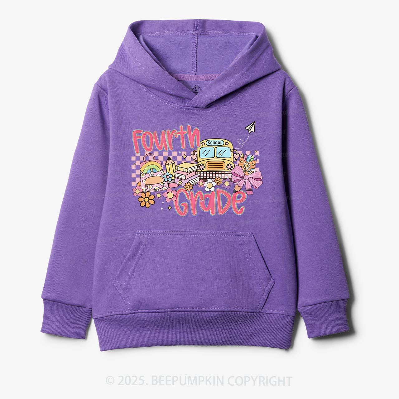 Personalized Happy School Journey Kid's Hoodies Beepumpkin