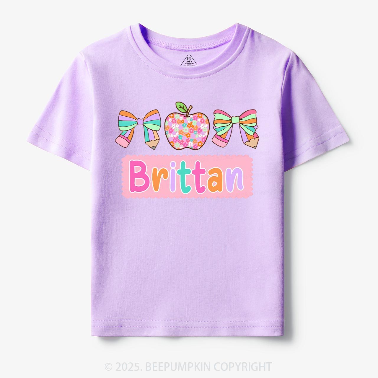 Personalized Pretty Name Toddler&Kid's Tees Beepumpkin