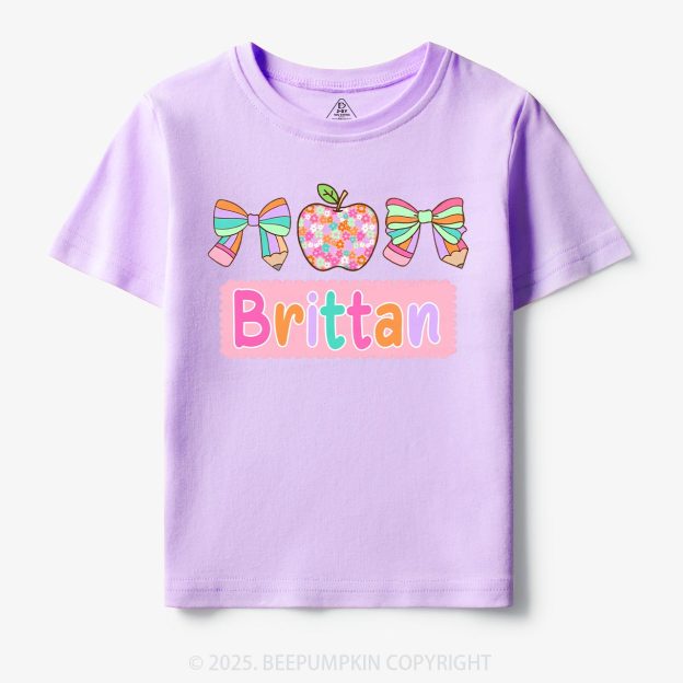 Personalized Pretty Name Toddler&Kid's Tees Beepumpkin