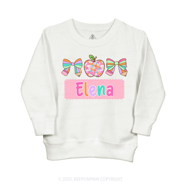 Personalized Pretty Name Kid's Sweatshirt