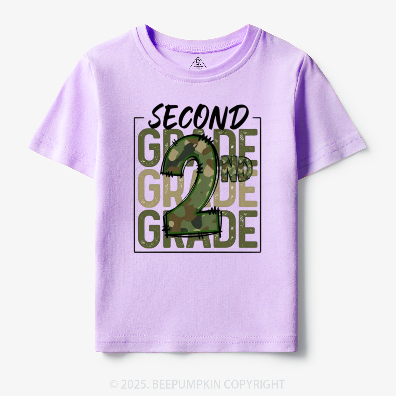 Personalized Camo Back to School Toddler&Kid's Tees Beepumpkin