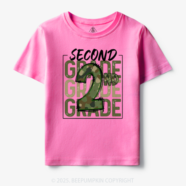 Personalized Camo Back to School Toddler&Kid's Tees Beepumpkin