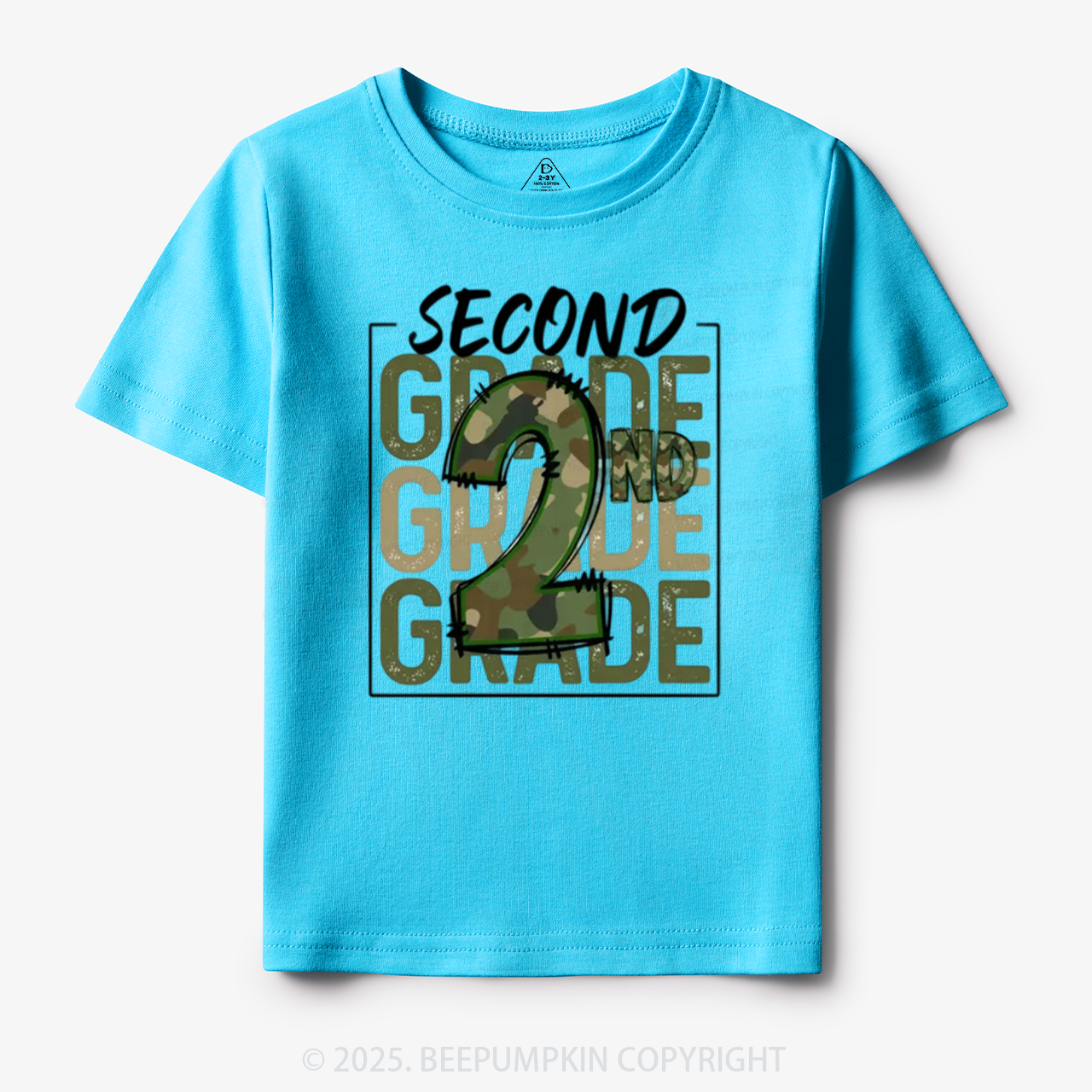 Personalized Camo Back to School Toddler&Kid's Tees Beepumpkin