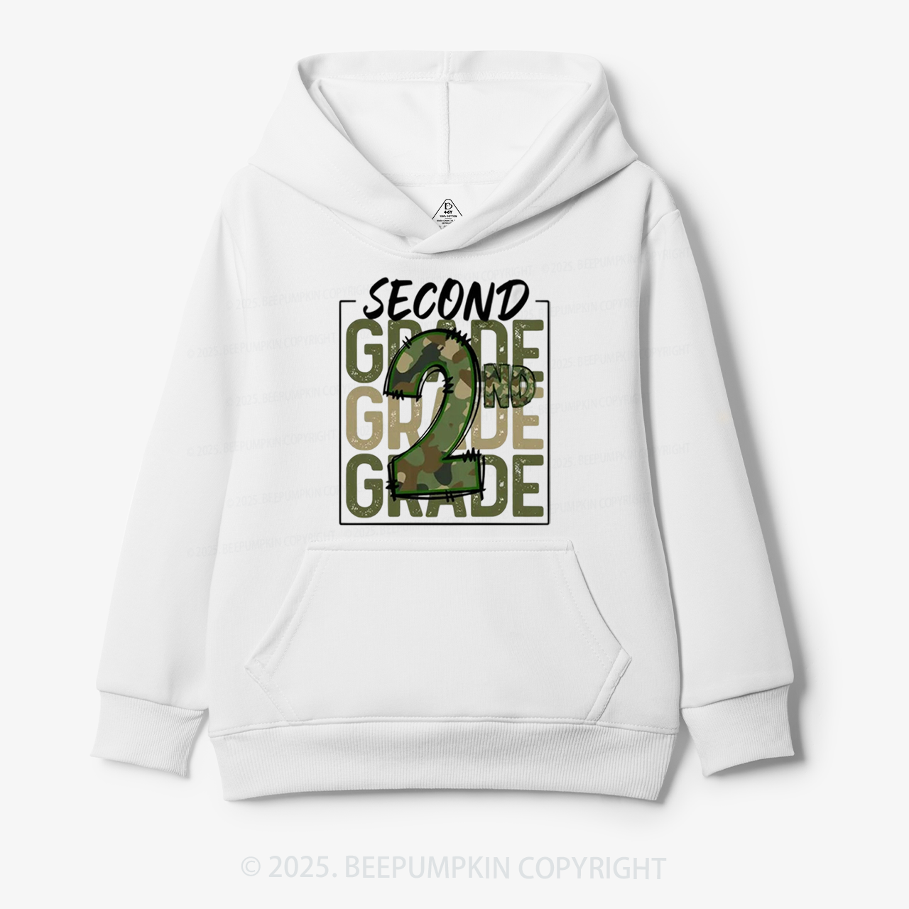 Personalized Camo Back to School Kid's Hoodies Beepumpkin