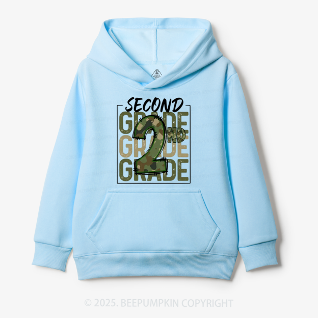 Personalized Camo Back to School Kid's Hoodies Beepumpkin