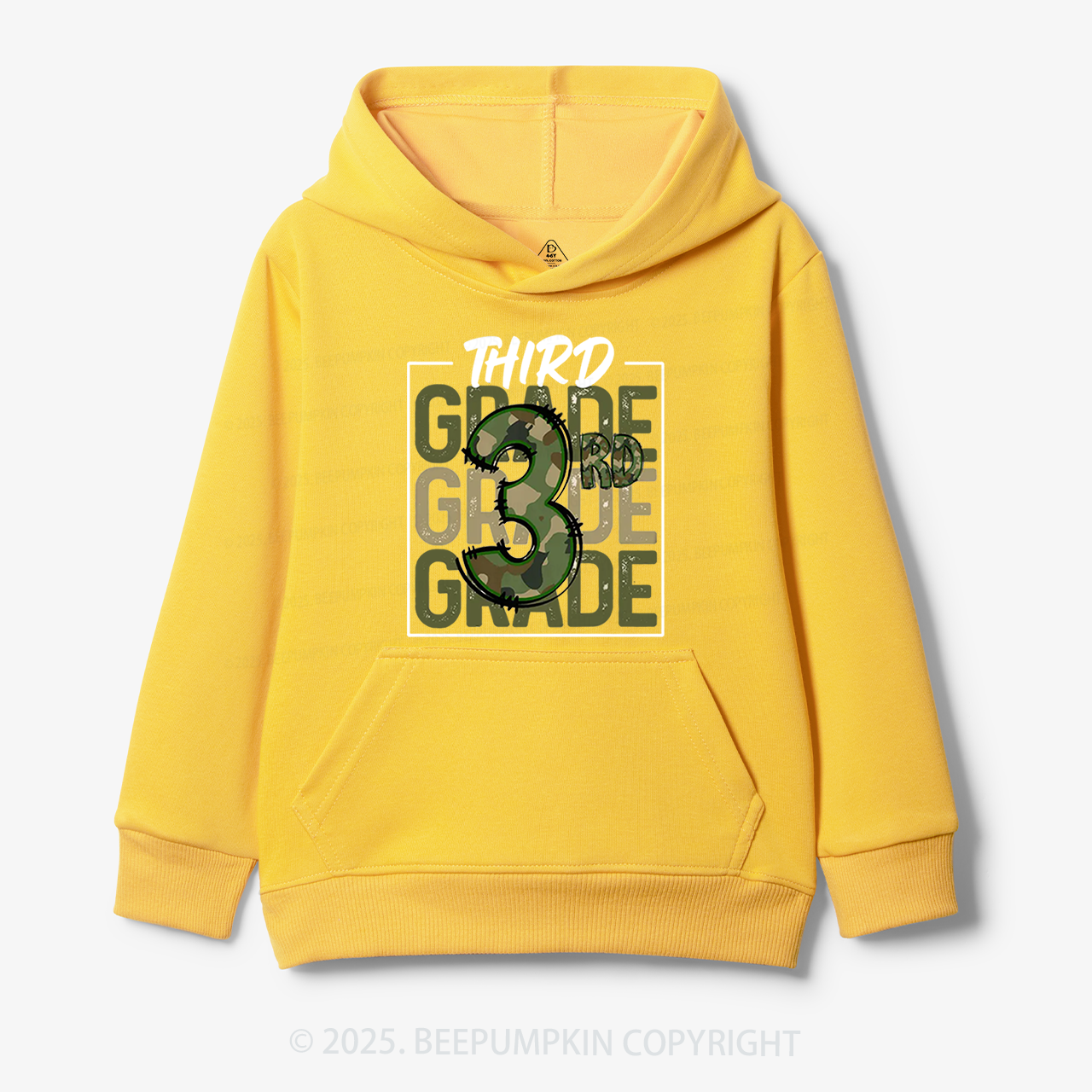 Personalized Camo Back to School Kid's Hoodies Beepumpkin