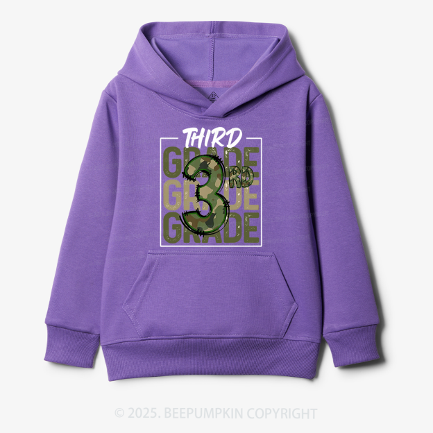 Personalized Camo Back to School Kid's Hoodies Beepumpkin