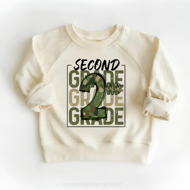 Personalized Camo Back to School Kid's Sweatshirt