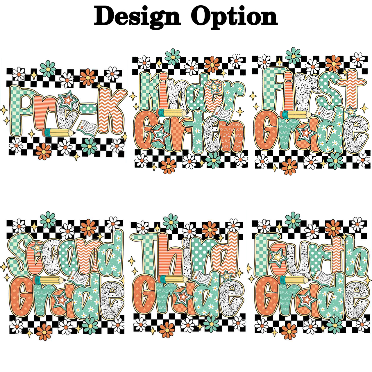 Personalized Grade Blossoms Toddler&Kids Washed Tees