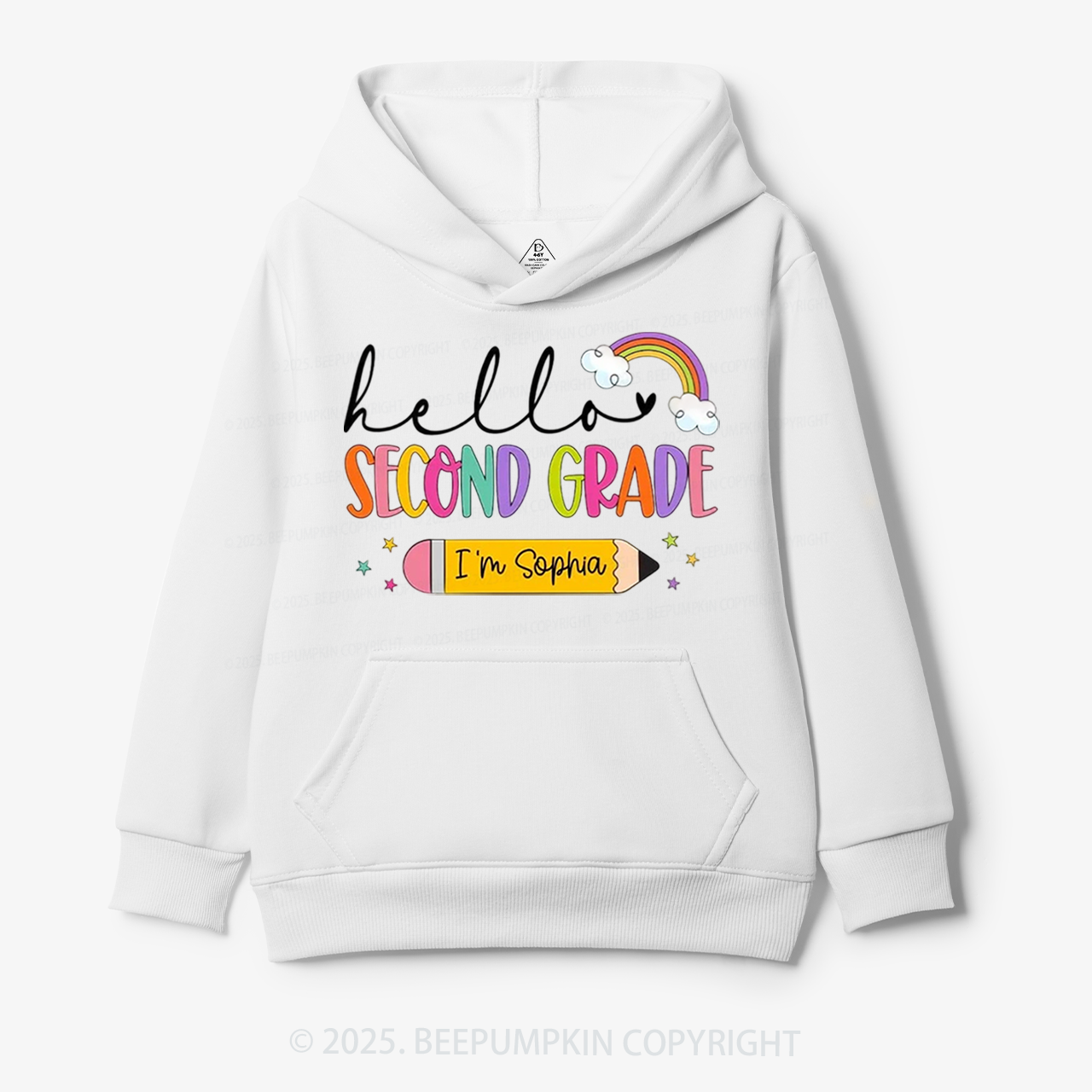 Personalized Hello Back To School Kid's Hoodies Beepumpkin