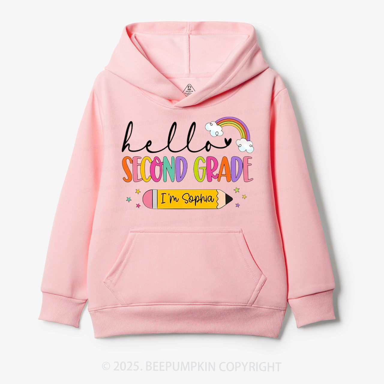 Personalized Hello Back To School Kid's Hoodies Beepumpkin