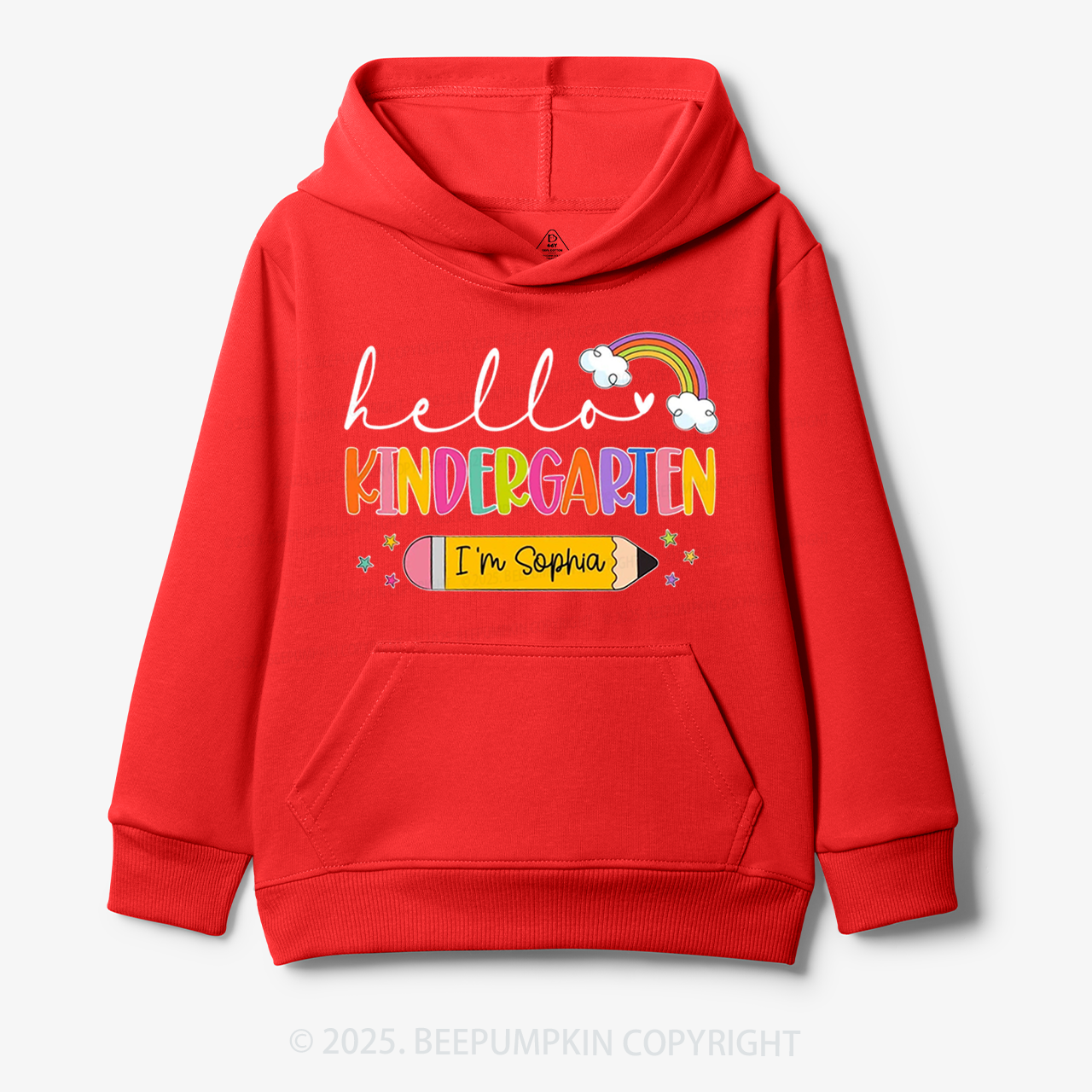 Personalized Hello Back To School Kid's Hoodies Beepumpkin