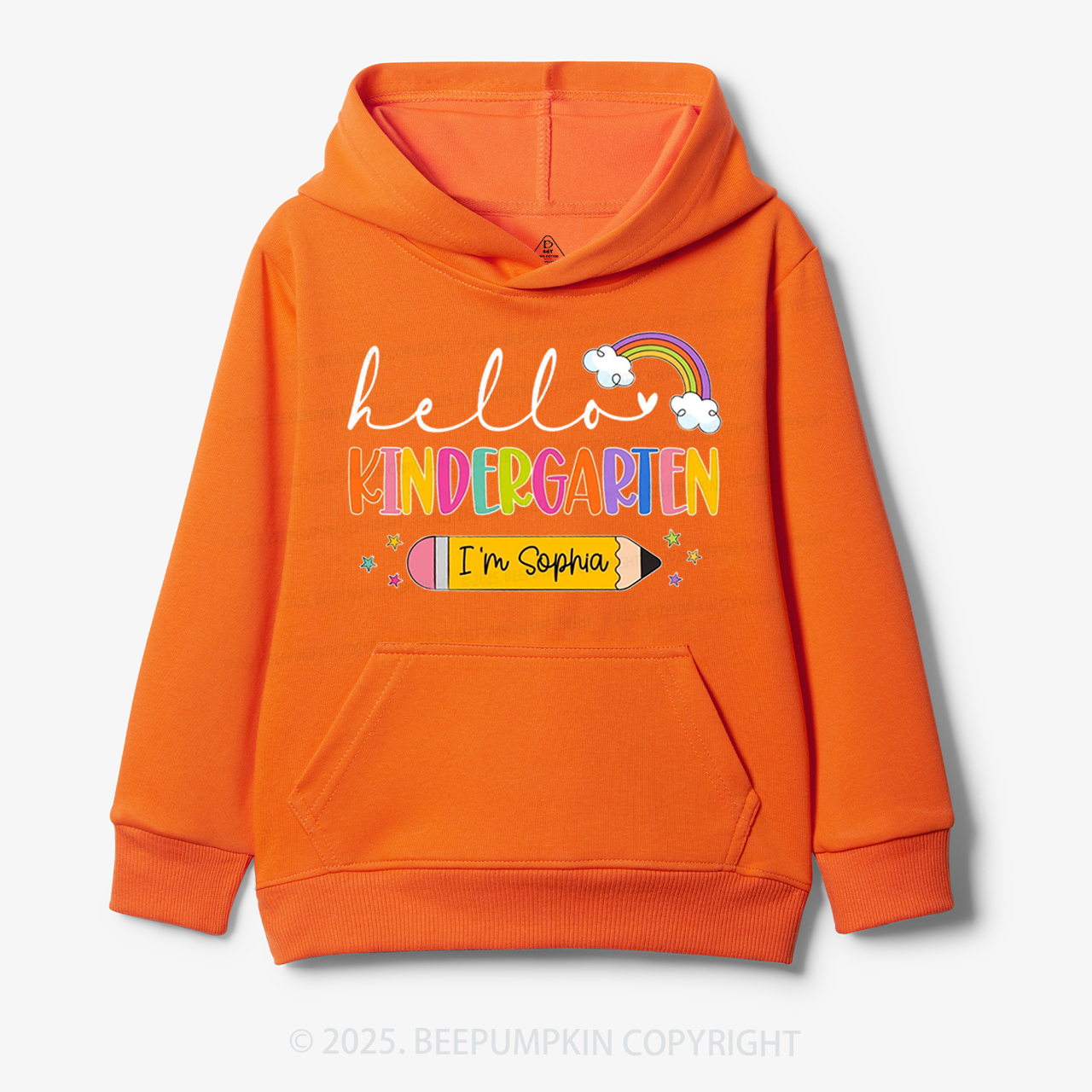 Personalized Hello Back To School Kid's Hoodies Beepumpkin