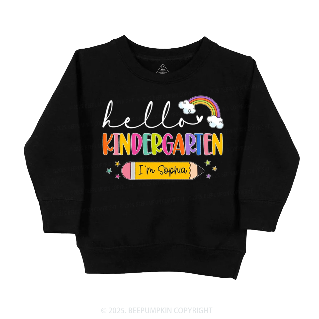 Personalized Hello Back To School Kid's Sweatshirt