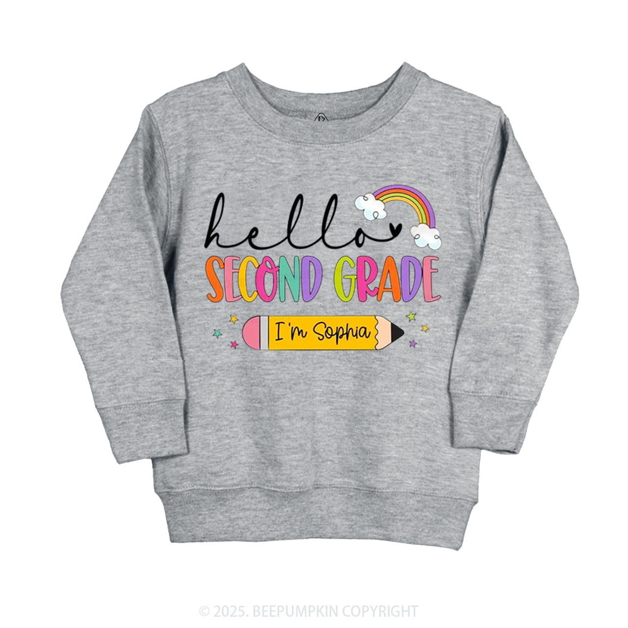 Personalized Hello Back To School Kid's Sweatshirt