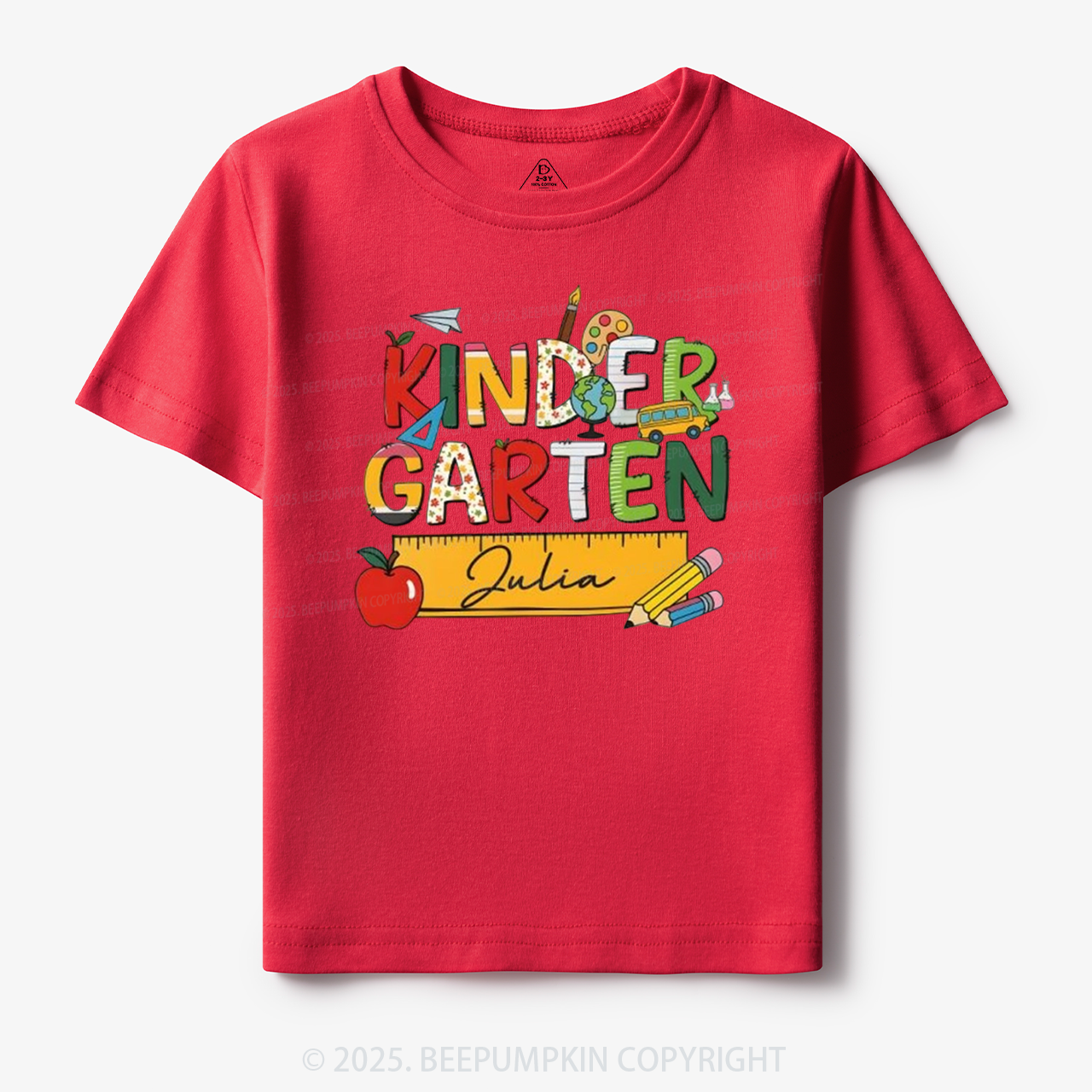 Personalized Kindergarten Name Toddler&Kid's Tees Beepumpkin