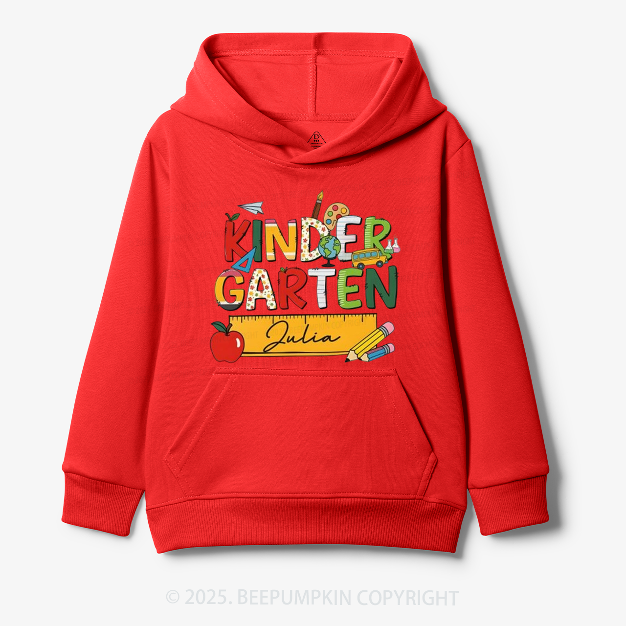 Personalized Kindergarten Name Kid's Hoodies Beepumpkin