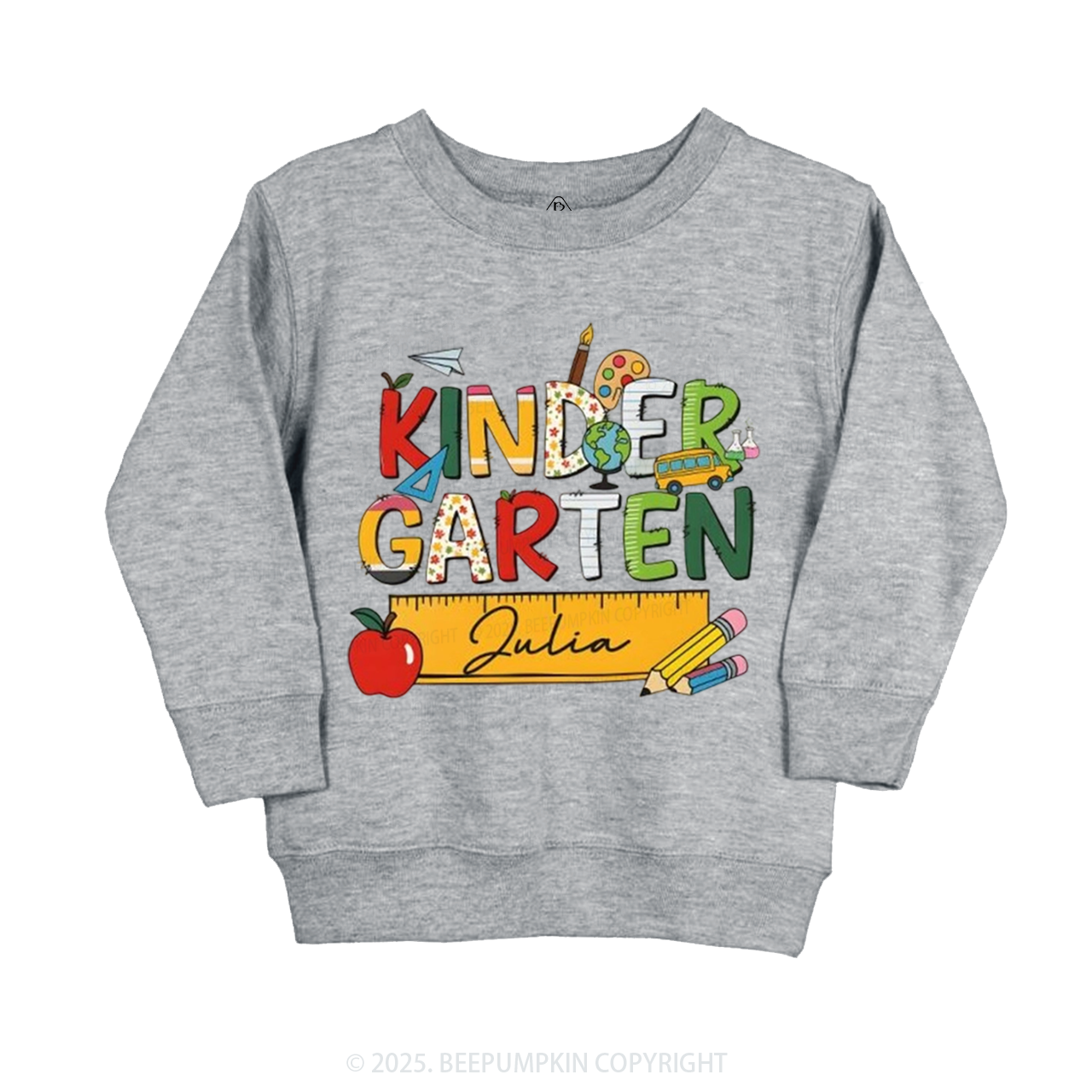 Personalized Kindergarten Name Kid's Sweatshirt