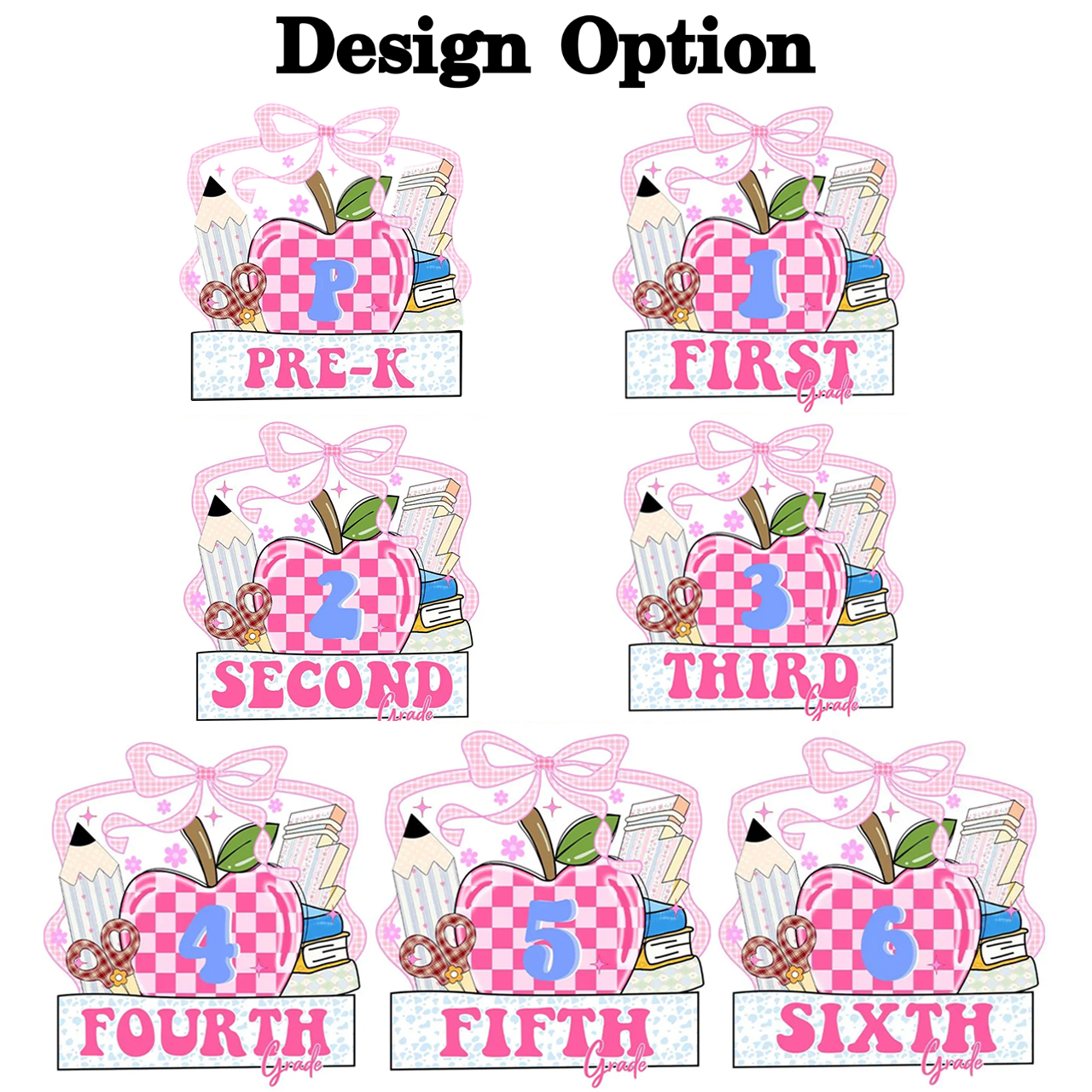 Personalized Checkered Apple Days Kid's Hoodies Beepumpkin