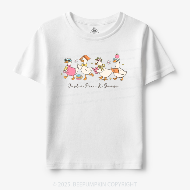 Personalized Back To School Goose Toddler&Kid's Tees Beepumpkin