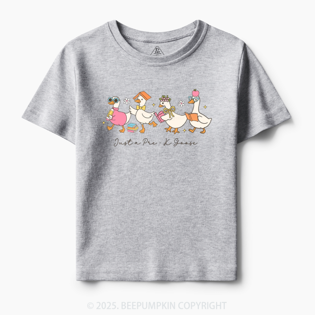 Personalized Back To School Goose Toddler&Kid's Tees Beepumpkin