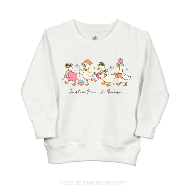 Personalized Back To School Goose Kid's Sweatshirt