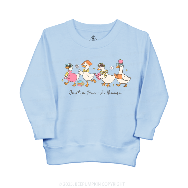 Personalized Back To School Goose Kid's Sweatshirt