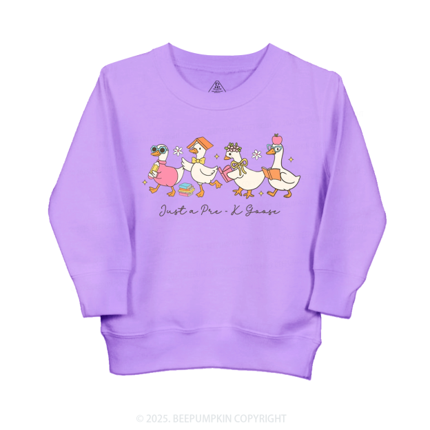 Personalized Back To School Goose Kid's Sweatshirt