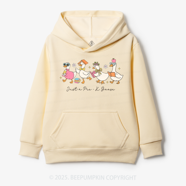 Personalized Back To School Goose Kid's Hoodies Beepumpkin