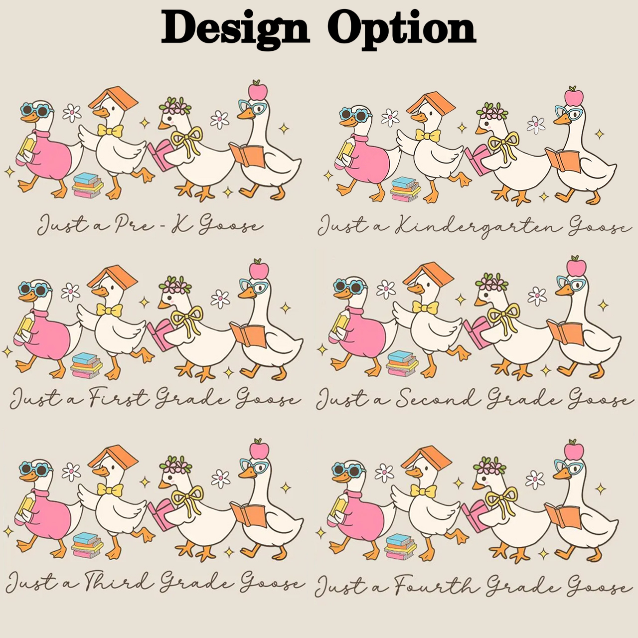 Personalized Back To School Goose Kid's Hoodies Beepumpkin