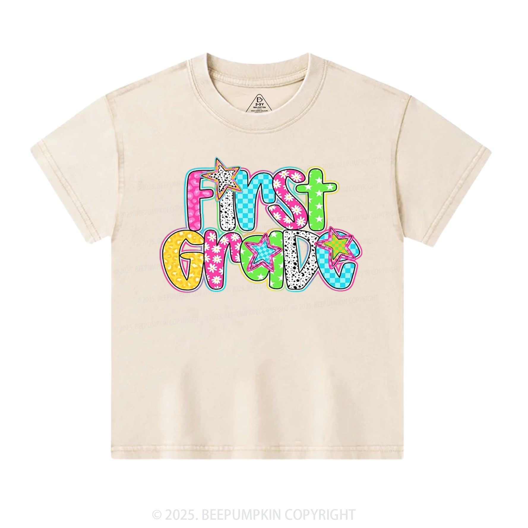 Personalized Grade Glow Up Toddler&Kids Washed Tees