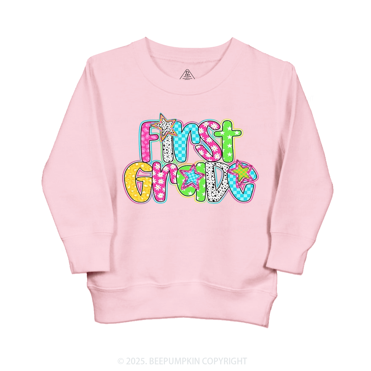 Personalized Grade Glow Up Kid's Sweatshirt