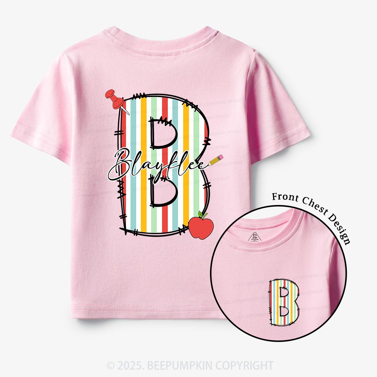 Personalized Alphabet Name Toddler&Kid's Tees Beepumpkin