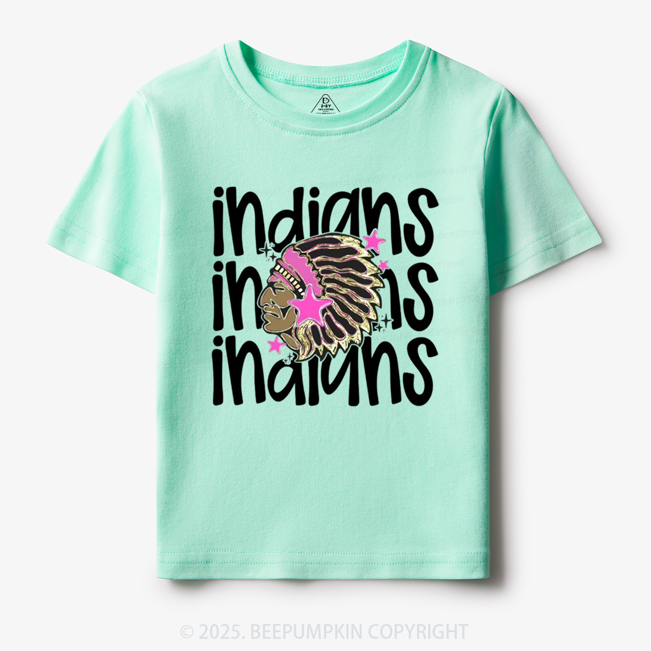 School Mascot Indians Toddler&Kid's Tees Beepumpkin