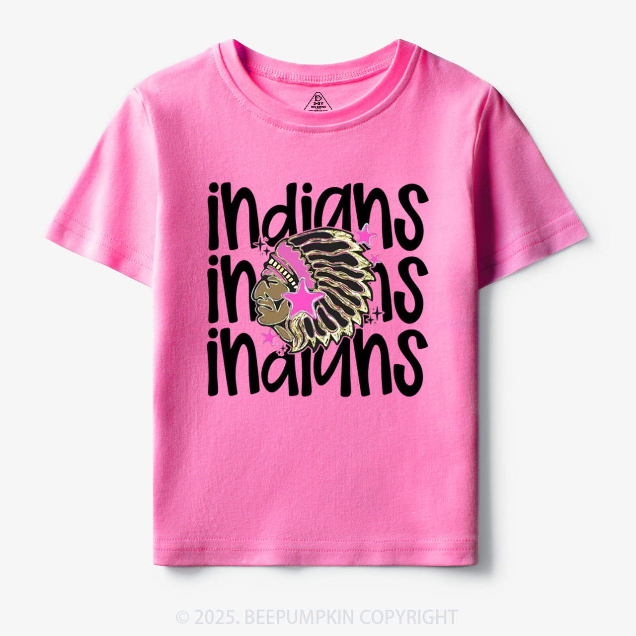 School Mascot Indians Toddler&Kid's Tees Beepumpkin