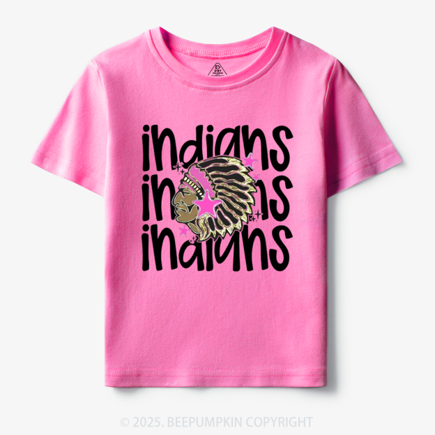 School Mascot Indians Toddler&Kid's Tees Beepumpkin