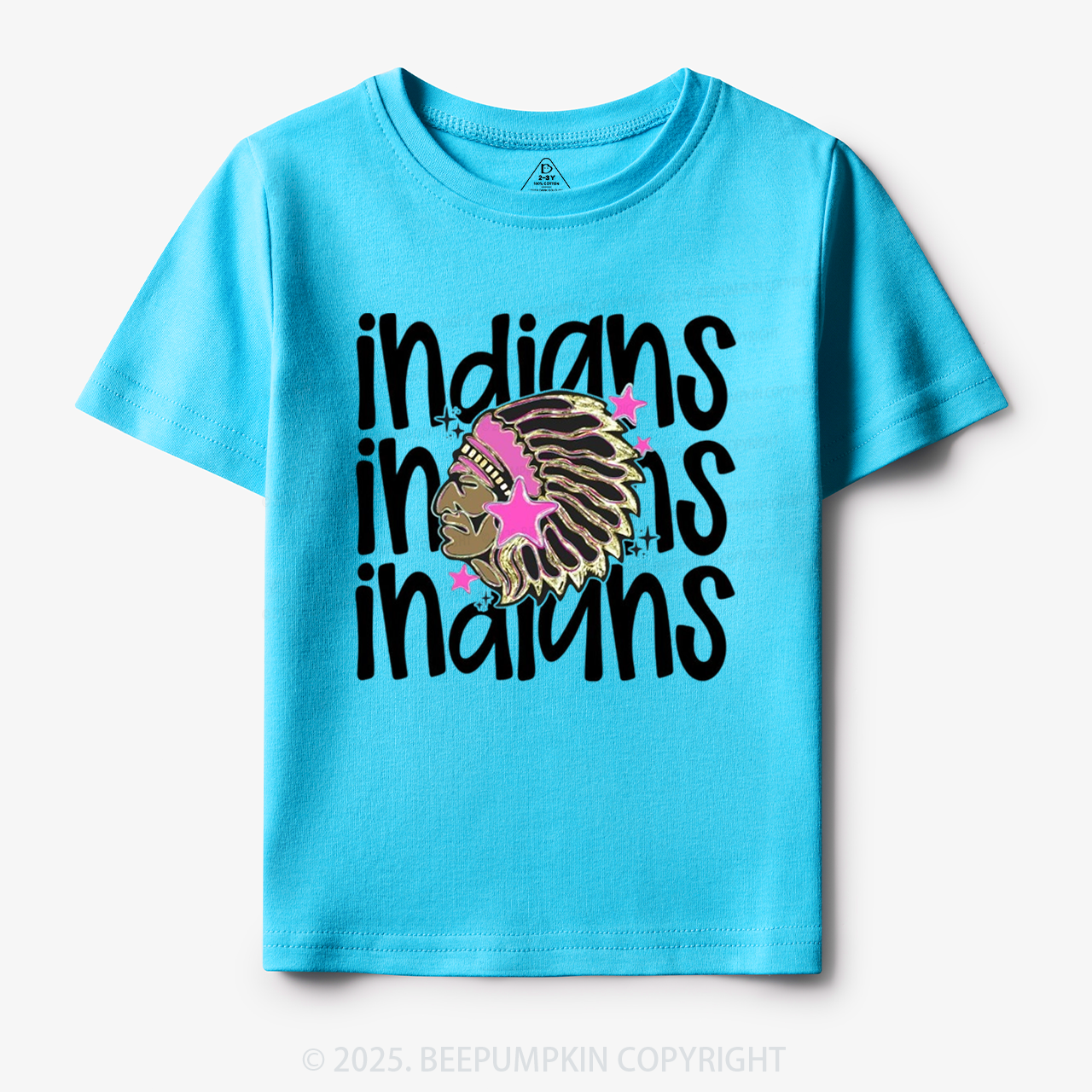 School Mascot Indians Toddler&Kid's Tees Beepumpkin