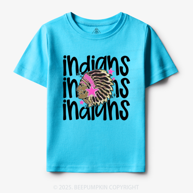 School Mascot Indians Toddler&Kid's Tees Beepumpkin